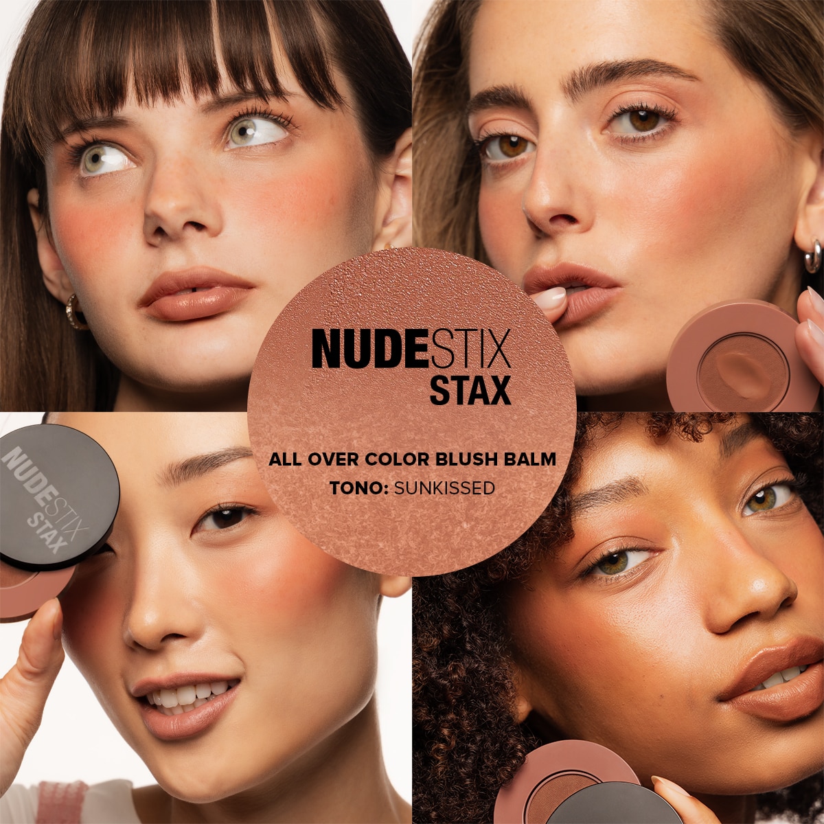 NUDESTIX STAX ALL OVER COLOR BLUSH BALM (RUBOR EN CREMA PARA ROSTRO)